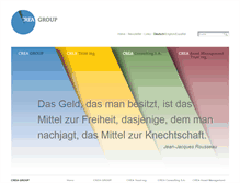 Tablet Screenshot of crea-group.com